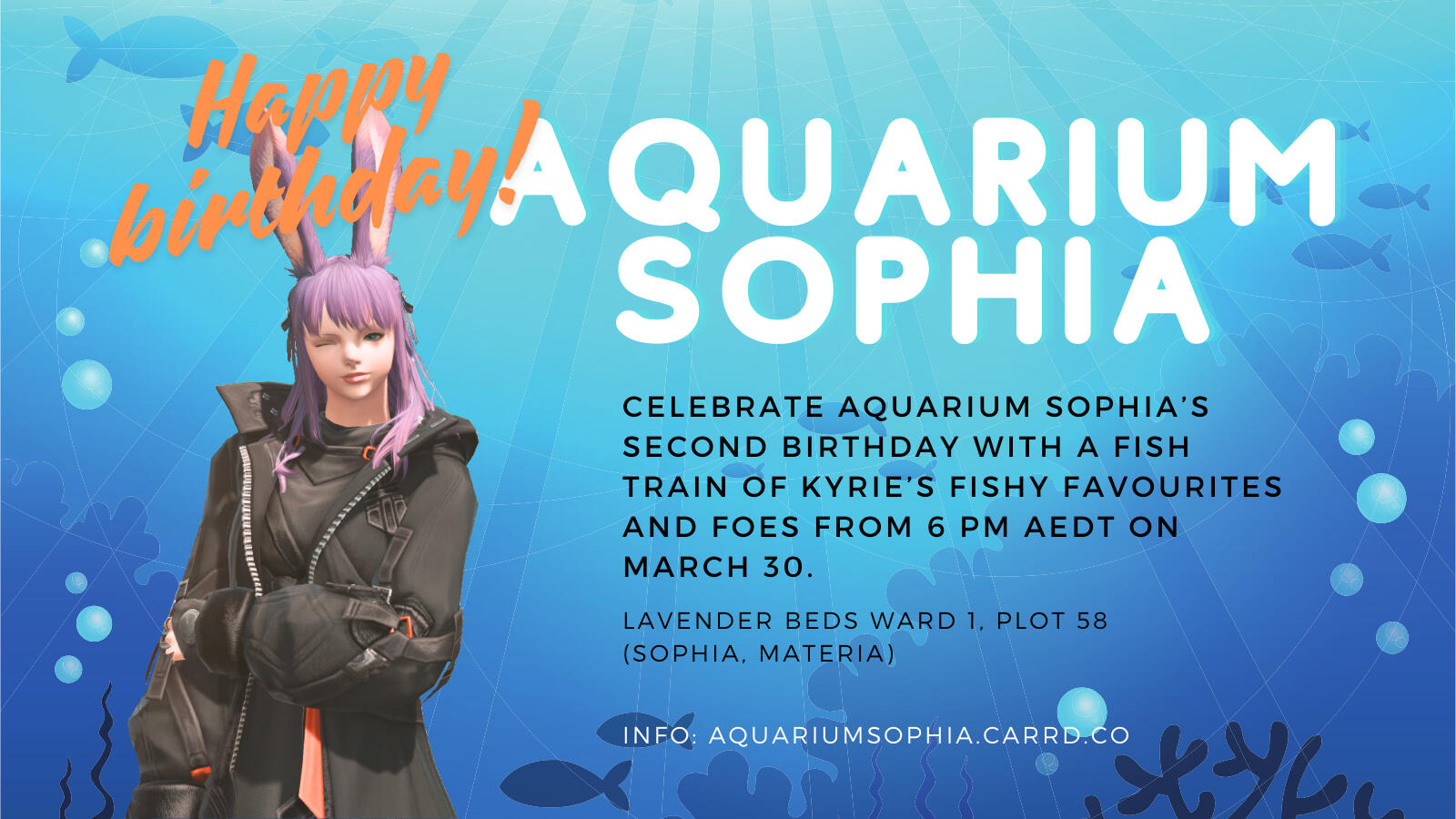 Aquarium Sophia 2nd Birthday Image
